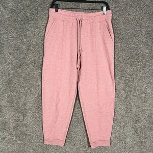 Lululemon Womens AT MY LEISURE‎ Joggers Size 8 Heathered Pink Drawstring Lounge